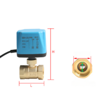 지역난방구동기 전기 2 패스 볼 밸브 220v 두 줄은 종종 12v 파이프 물 스위치, 상시폐쇄형양방향DN401.5인치AC220V