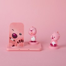 잔망루피 듀얼 고속 무선충전 거치대 / 피규어2개, 단일옵션
