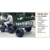 ATV 4륜 오프로드 125cc 4WD 무단 자동 변속기 산악 사발이 비포장 사륜 오토바이, 125cc 리틀불 ATV 구성 4