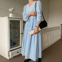 렐시 셔링 롱 원피스 61178 빅사이즈 여성의류