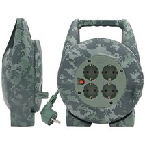 TGIC 전기릴선 캠핑 릴선 15M 20M 1.0SQ 차박 오토릴 전기 리드선 캠핑용 (아이싱 젤 /5핀케이블 2가지 제공)., 진녹색 CAMP-R1020 1.0SQ 20M