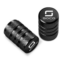 타이어 밸브 캡 오토바이 액세서리 Super Soco CPx CUmini CUx TC 50 TC Max 방랑자 TCMax TS 50 2019 2020, 01 Black