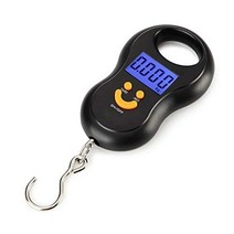 톤백저울 50kg10g 정밀 전자 디지털 크레인 lcd 디지털 백라이트 낚시 무게 포켓 수하물, 검은색