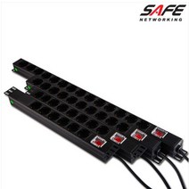 세이프네트워크 HPS-8PDU-16A 고용량 멀티탭 PDU 2M 250V 4000W, 택배수령, 블 랙