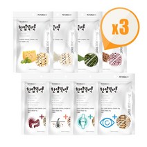 펫토리아 한입뚝딱 프리미엄 국내산 강아지간식 모음, 한입뚝딱 덴탈껌, 기능성 덴탈껌 피부 70g x3개