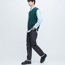 유니클로 셀비지 레귤러핏 스트레이트 진 (길이 표준 78.5cm) 431840 E431840-000