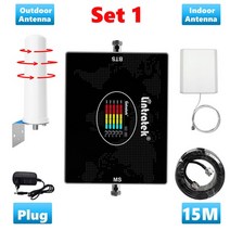 와이파이 시그널 부스터 Lintratek5 밴드 신호 부스터 LTE 4G B20 800 900 GSM B7 셀룰러 증폭기 리피터 2G, 01 SET 1