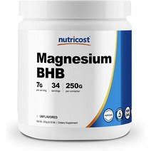 뉴트리코스트 마그네슘 BHB 베타하이드록시부티레이트 250g x 1통