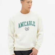 탑텐 22 FW 공용 플리스 기모 그래픽 맨투맨 티셔츠 IV