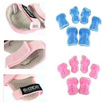 라프리 아동용 손목 무릎 팔꿈치 2p 보호대 세트, 핑크