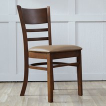 [리비니아] 케빈 원목 카페 식탁의자 1P 4colors, 모카