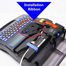 인테리어 소품 타자기 유니크 엔틱 MKRS100B 잉크 카트리지 유형 리본 LB200Bk 3604B001 호환 mk2500 m1 pro 11c mk1500 mk2100, 12mm, black