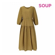 [SOUP]체크 웨이스트 밴딩 원피스(SW9OP88)