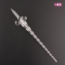 붓글씨연습 서예도구 서예용품 유리 서예 펜 유리 딥 펜 홀더 서명 필링 잉크 만년필 수제, A