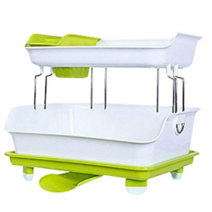 창신리빙 센스 식기건조대 2단, 그린, 4개