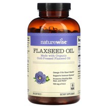 NatureWise 네이처와이즈 아마씨 오일 Flaxseed Oil 240소프트젤, 120개