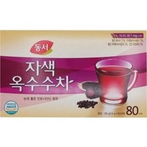 동서 자색 옥수수차 80T 1통 옥수수차 티백, 120ml