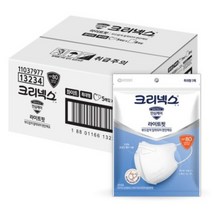 크리넥스 라이트핏 안심케어 데일리 입체형 베이직 마스크 특대형 KF80, 5개입, 1개, 화이트