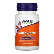 Now Foods 나우 푸드 나토 키나제 2000 FU 100 mg 60 캡슐 Maltodextrin 말토덱스트린 Nattokinase 나토키나아제 낫토키나제 낫또키나제