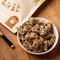 [별땅한과] 국산 검은깨강정 흑임자 검은깨 강정 깨강정, 300gx2봉, 300g, 2개