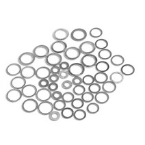 고무오링 패킹 실리콘 오링 고무링 20pcs M6-M26 알루미늄 와셔 가스 켓 플랫 금속 플러그 오일 씰링 링 패, 14 16x20x1.5mm