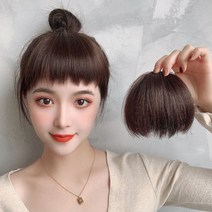 하이유니 처피뱅 앞머리 헤어피스, 네츄럴블랙, 1개