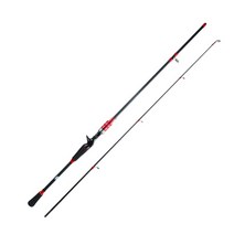 민물낚시대1.65/1.8/2.1m 카본 스피닝 캐스팅 낚싯대 루어 폴 2 피스 잉어 낚시 민물 바닷물 액세서리, 04 Red casting_01 1.65m