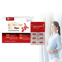 종근당 철분엽산 비타민D플러스60캡슐 여성남성 빈혈약, 60개