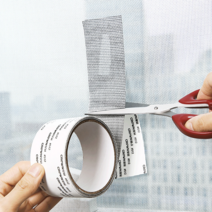 방충망 보수 테이프 (5cm x 2M) 찢어진 틈새 구멍 간편수리용 잘라쓰는 접착 테이프, 방충망테이프 (그레이) 폭5cmx길이2m