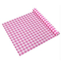 체크인쇄유산지(핑크) 35x25cm 20장 // 샌드위치 햄버거 김밥 빵 식품지 포장지