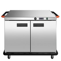 국 운반 병원 보온 밥차 배식카 카트 대용량 연회, 천공 라미네이트가 있는 7단 높이 9.2CM