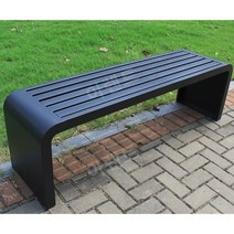 온열벤치 원두막 3인 야외 나무 벤치 버스정류장 의자, 1m x 40cm x 45CM 블랙
