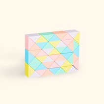 Borntrue 스네이크큐브 완구 퍼즐, 72(120cm), 마카롱 컬러