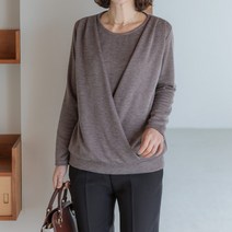 김여사 르모아 셔링 랩 티셔츠 엄마옷/마담옷/중년여성/40대/50대