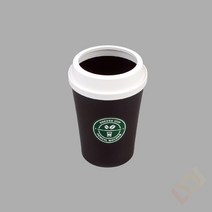 커피컵모형 연필 볼펜꽂이 (화이트 브라운) 빨대꽂이 빨대통