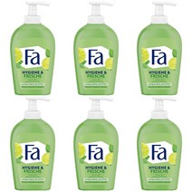 Henkel Fa Hygiene & Fresh Liquid Soap 독일 헨켈 화 라임 핸드 워시 액체 물 비누 250ml 6통, 6개(팩)