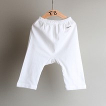 주)더케이 100% 오가닉 순면 무형광 아기 여름내의 7부실내복 하의 바지 엔젤 자가드 신생아 여아 내복 출산 선물 유기농 코튼 유아 옷 베이비샤워 통벨라 정품