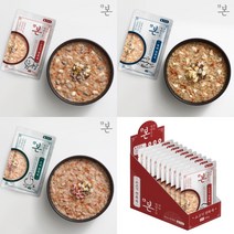 강아지 보양식 전복죽 황태죽 오리죽 소고기죽 80g x 10팩, 전복소고기 80g x 10개