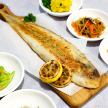 [HACCP인증] 군산 반건조 박대 서대 말린생선 진공포장 특산물 구이 조림용 소 중 대 특대 왕특대, 4마리, 5. 중 (30~32cm)