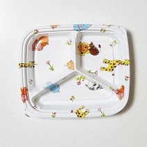 5myshop_P07 미니동물원3칸도시락-1세트 10매 포장용기 일회용 단체통 어린이 소풍_5myshop, 무옵션상품임!!, 무옵션상품임!!
