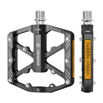 도로용 미끄럼 방지 못이 있는 산악 자전거 페달 MTB 자전거 사이클링 액세서리, 101x118mm, 알루미늄 합금, 검은색