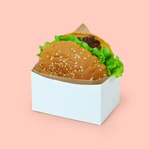 햄버거토스트 일회용 종이트레이 백색 무지 JP-71 제이팩 [100ea], 100개
