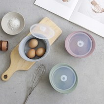 계란찜 전자렌지 냄비 전자렌지용 실리콘 찜기 이유식 용기 뚜껑 냉동밥 소스 탕수육 데우기 해동 라면 1인 2인 혼밥, 03.찌개냄비_1200ml(다크핑크)