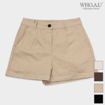 WHO.A.U 린넨 쇼츠_WHTH92405F