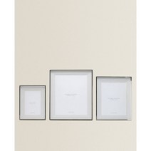 자라홈(ZARAHOME) 트리플 파스파르투 메탈릭 액자 46623045808, 20.5 x 15.5 x 2 cm, 실버, 실버_20.5 x 15.5 x 2 cm