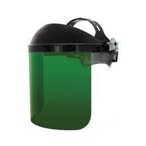 오토스 보안면 면체 안면보호구 얼굴보호대 작업면 투명 차광 안전모형 맨머리형 보안경, 보안면 F-62BN(5호)