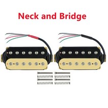 6String Humbucker 더블 코일 픽업 넥 브릿지 세트 ST LP 일렉트릭 기타 부품 액세서리 용 4-conductor Hoo