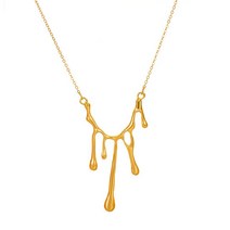 자전거체인 로드 체인링크 가드 불규칙 여성용 용암 물방울 펜던트 목걸이 힙합 합금 칼라 체인 보석 선물