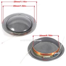 [OOTDTY SZ Store]20mm 트위터 보이스 코일 1 인치 실크 다이어프램 멤브레인 고음 스피커 수리 액세서리, 02 T-1, T-1