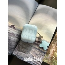 nothe Case 코코넛 아일랜드 아쿠아 블루 에어팟 이어폰 실리콘 케이스